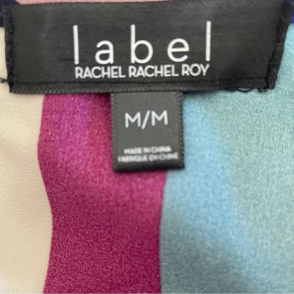 RACHEL Rachel Roy Multicolored Asymmetrical Tank Top - Size M - Boho Chic - Picture 4 of 5